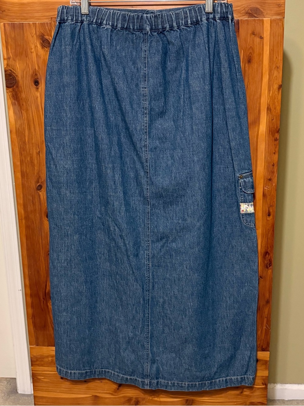 Blast Blues Denim Maxi Skirt - Picture 4 of 11